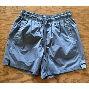 VRST Athletic Gym All In Unlined Gray Shorts Mens Small Zipper Pockets 5" Inseam